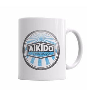 Logo Distress Aıkıdo Kupa Bardak Porselen