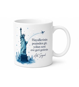 Work And Travel Gidenlere Amerikan Rüyası Hatıra Çay Kupası Hediye Bardak
