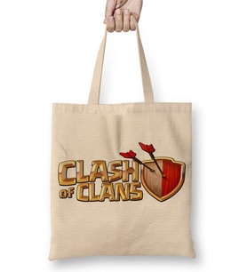 Clash Of Clans Bez Çanta Uzun Saplı