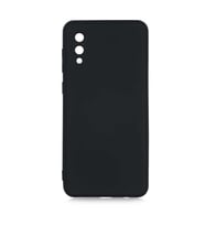 Samsung Galaxy A02 Kılıf Özel Orijinal Lansman Serisi, İçi Kadife, Pürüzsüz Yumuşak ve Mat TPU Silikon (Siyah)