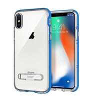 Buff iPhone X ile Uyumlu Air Bumper Kılıf Blue (Mavi)