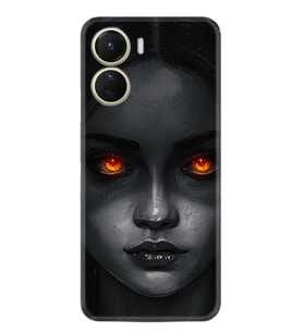 Vivo Y16 Kılıf Resimli Desenli Silikon Platinium Series Dark Woman 1887