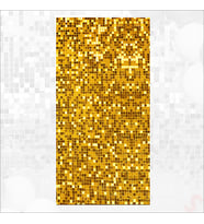 Işıltılı Pul Payetli Arka Fon Paneli, 90cm x 180cm - Altın (STD)