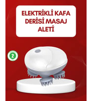 Su Geçirmez Elektrikli Kafa Masaj Cihazı IPX7
