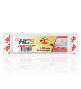 HGS Etiket Kılıfı Etiket Kabı Pvc 3M Yapıştırıcılı 2022 Etiket Uyumlu 1Adet