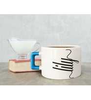BK Gift Kişiye Özel İsimli Mavi Kulplu Çay & Kahve Fincanı-25, Arkadaşa Hediye, Sevgiliye Hediye