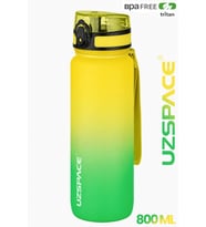 Uzspace 800ml -YENİ EBAT-Çift Renk Softtouch Tritan Su Matarası
