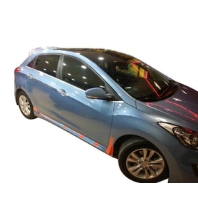 Hyundai İ30 Uyumlu (2011-2016) Custom Yan Marşpiyel Seti (Plastik)