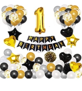 1 Yaş Happy Bırthday Doğum Günü Balon Set