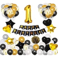 1 Yaş Happy Bırthday Doğum Günü Balon Set