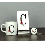 Ç Harfi Üçlü Set (Kupa + Telefon Standı + Anahtarlık)