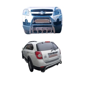 GÜRAKS Chevrolet Captiva 2012 Öncesi Krom Ön Ve Arka Tampon Koruma 2 Li Set