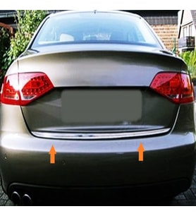 Audi A4 Krom Bagaj Alt Çıtası 2007-2015 Arası Paslanmaz Çelik