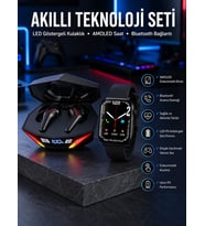 İkili Set Dev Kampanya Ucuz Kulaklık Ucuz Akıllı Saat Gürültü Önleyici Uzun Pil Ömrü