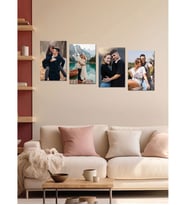 Kişiye Özel 4 Fotoğraflı Dikdörtgen Mdf Tablo