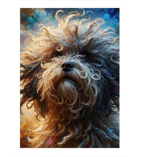 Teriyer Cinsi Köpek Art Mdf Tablo