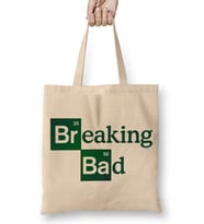 Breaking Bad Yeşil Yazılı Bez Çanta Uzun Saplı