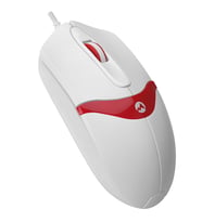 Everest SM-220 Usb Beyaz-Kırmızı 1200dpi 3D Optik Kablolu Mouse (Siyah)