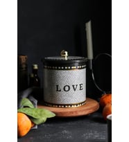 Yuvarlak Metal Saklama Kabı, Erzak Saklama Kabı 14 X 15 Cm, 2.1 Litre