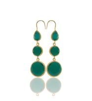 Kadir Jewellery 22 Ayar Altın Kaplama Kadın Sallantılı Küpe -El İşçiliği Ve Hipoalerjenik Küpe