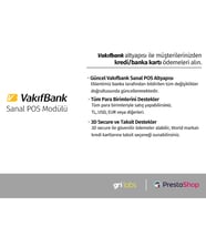 PrestaShop - Vakıfbank Sanal POS Modülü
