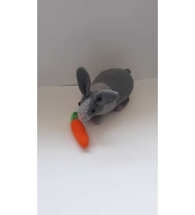 Kır Tavşanı Amigurumi Organik Oyuncak