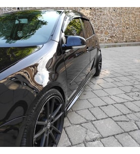 Sts Oto Aksesuar  Golf 5 2003-2009 Batman Yarasa Ayna Kapağı Piano Black Abs Plastik