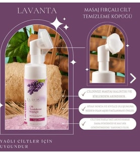 LAROSSA Masaj Fırçalı Cilt Temizleme Köpüğü (Lavanta) 150 ML
