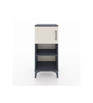 Arges Komodin 2 Raflı Tek Kapaklı 44x30x96 Antrasit-Aytaşı