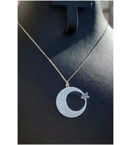 925 Ayar Gümüş Ayyıldız Kolye