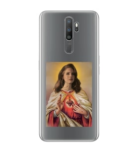 Oppo A5 2020 / A9 2020 Uyumlu Lana Del Rey Desenli Şeffaf Telefon Kılıfı