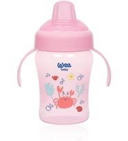 Baby Colorful Akıtmaz Kulplu Antikolik Bardak 240 ml - PEMBE
