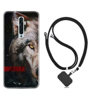 Oppo Reno 2Z 4 Lite 4 Pro 5 6 7 A31 Kılıf Boyun Askılı Silikon Wolf Eyes 1758