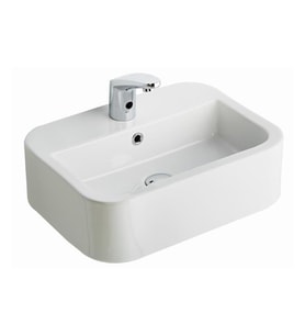 Seramiksan Aqua Tezgah Üstü Oval Dikdörtgen Lavabo 56CM