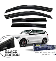 Niken Bmw X5 Cam Rüzgarlığı Siyah Kromlu 4'Lü 2019+ Sonrası Uyumlu
