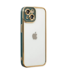 Northcity Apple İphone 14 Plus Kılıf Liva Lens Silikon - Yeşil