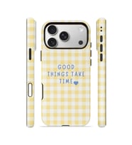 iPhone 17 Pro Max Vorian Çift Katmanlı Kılıf Good Things Gingham
