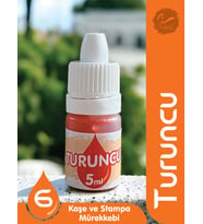 Kaşe Istampa Mürekkebi 5 ml  - Turuncu-T865