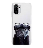 PrintiFy Xiaomi Redmi Note 10s ile Uyumlu 1mm Slim Fit Köpek 3 050f Baskılı Şeffaf  Kılıf