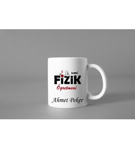 fizik öğretmeni özel tasarım kupa bardak