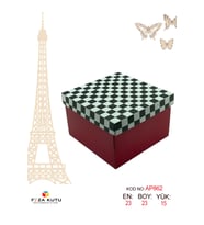 23x23x15 Hediyelik Kutu Kraft Kutu Karton Kutu YIlbaşı Kutusu Pasta Kutusu Balon Kutusu (5 ADET)