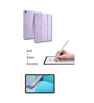 Galaxy A9 Plus 11 inç X210 Uyumlu Tablet Kılıfı Tablet Kalemi Ve Ekran Koruyucu Set