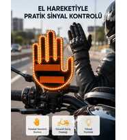 176 Led Amber Renkli El Hareketiyle Kontrol Edilen Motosiklet Dönüş Sinyali
