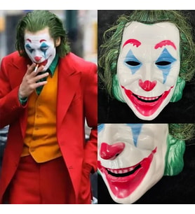 Joaquin Phoenix Joker Maskesi Yeşil Saçlı (Çok Renkli)