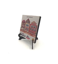Amsterdam Görseli Baskılı MDF Masaüstlük 10X10
