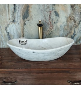 Afyon Bulutlu Kayık Lavabo