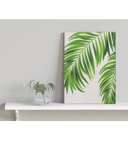 BK Home Green Plant Tasarımlı Kanvas Tablo-6