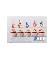 Kişiye Özel Cupcake Süsü Doğum Günü Süsü Kürdan Süs ( 10 Adet )