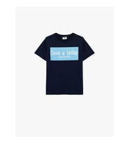 Koton Baskılı Lacivert Erkek Çocuk T-Shirt 6SKB10152TK