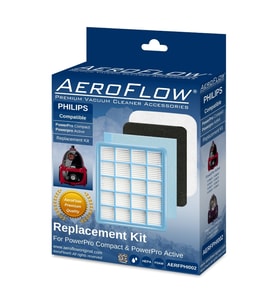 AeroFlow® Philips PowerPro Compact FC9322/09 Uyumlu FC8058/01 Filtre Seti